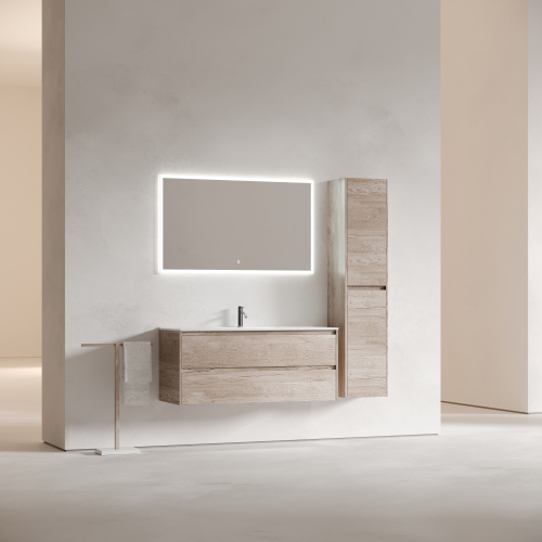 Тумба под раковину Sancos Libra LB120-1EG 119х45х50 подвесная цвет дуб галифакс натуральный - фото 3